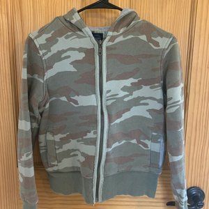 Women's Old Navy Camo Zip Up Sweatshirt - Small